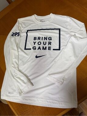 Nike University of Akron Zips White "Bring Your Game" Long Sleeve Dri-FIT Tee